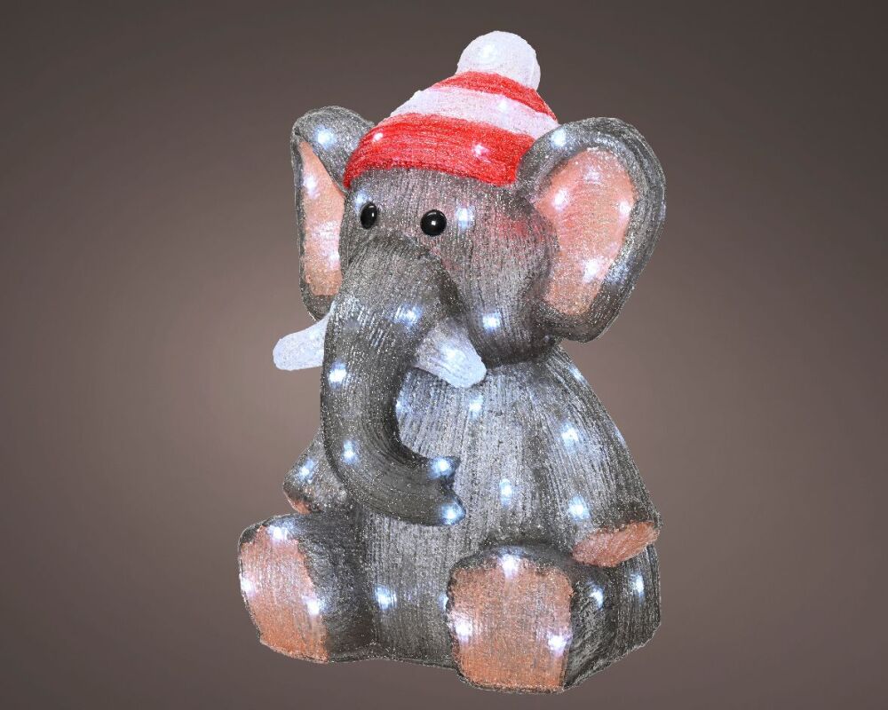 Acrylic Christmas Figure - Winter Elephant