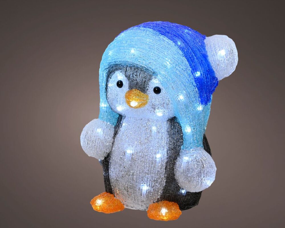 Acrylic Christmas Figure - Winter Penguin - Small