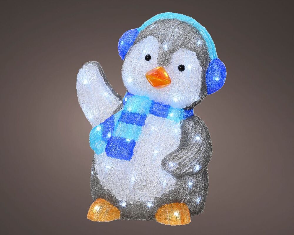 Acrylic Christmas Figure - Winter Penguin - Large