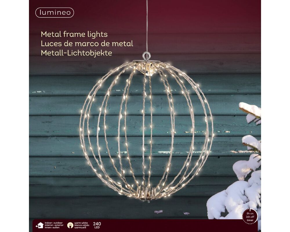 Christmas Wire Ball Light - Medium