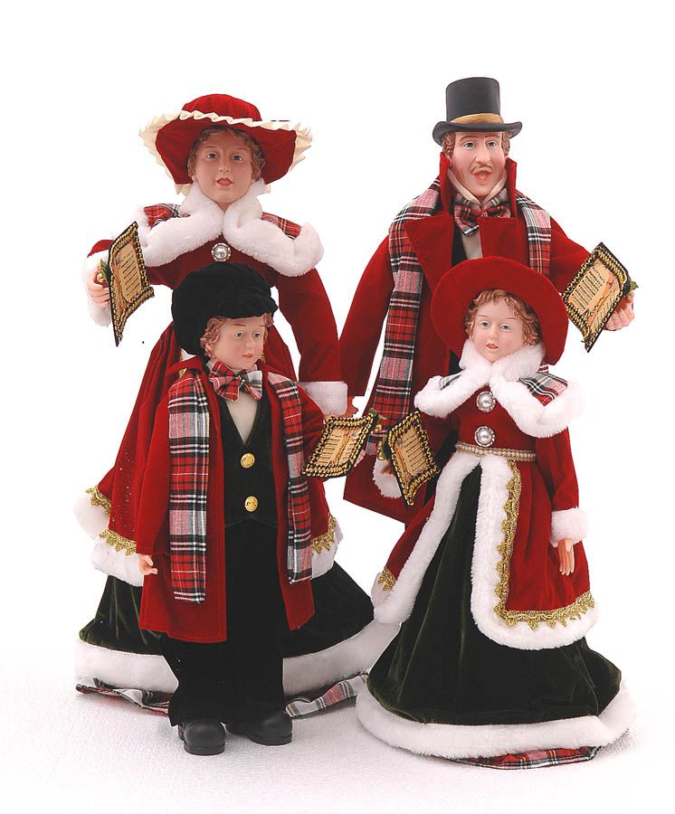 Christmas Carol Singers Figures- set of 4 - 66cm