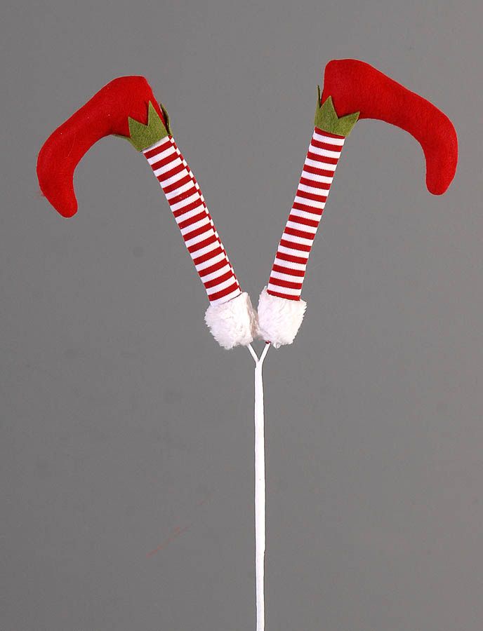 Christmas Elf leg on stick - 50cm