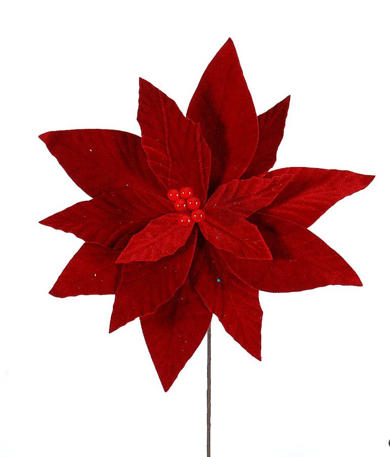 Christmas Poinsettia Flower - Red