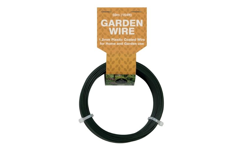 Wire - 50m Garden Wire 1.2mm Plastic Coated