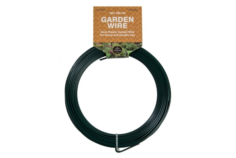 Wire - 30m Garden Wire-  2mm - Plastic Coated