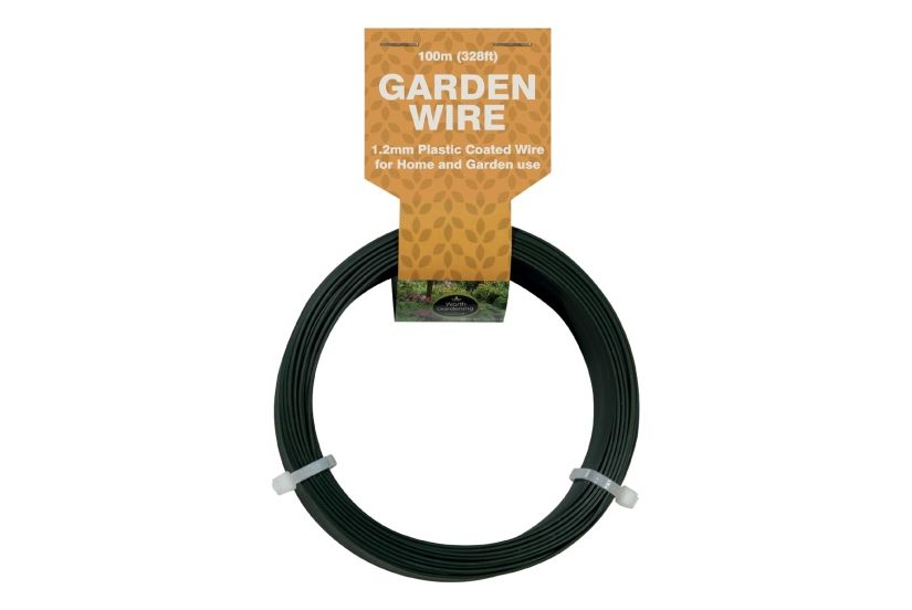Wire - 100m Garden Wire 1.2mm - Plastic Coated
