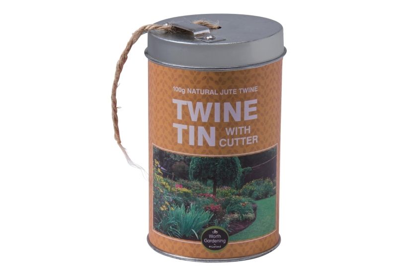 Twine Tin with Cutter - 100g 3 Ply Natural Jute Twine