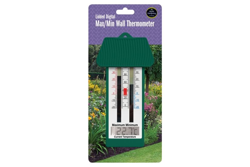 Thermometer - Lidded Digital Max/Min Wall