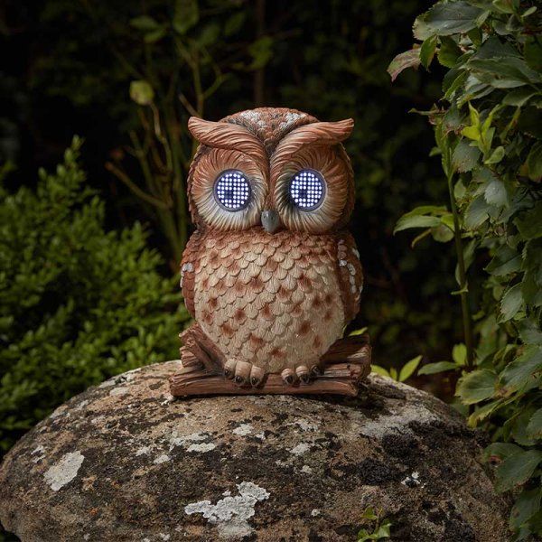 Solar  Garden Ornament - Blinkin' Owl