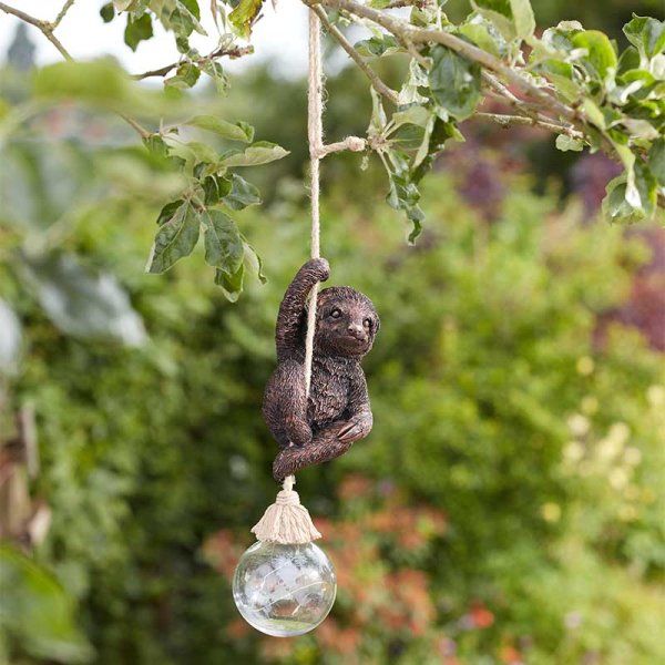 Solar  Garden Ornament - Swingin' Sloth!