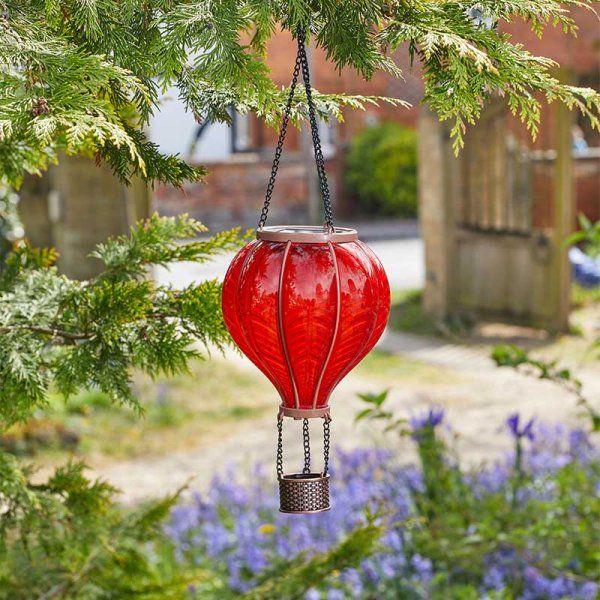 Hanging Solar Decor Light - Fiesta Flaming Balloon