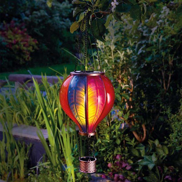 Hanging Solar Decor Light - Rainbow Flaming Balloon - XL