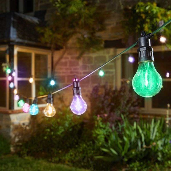 Decor Festoon String Lights - Multi Coloured- Set of 10