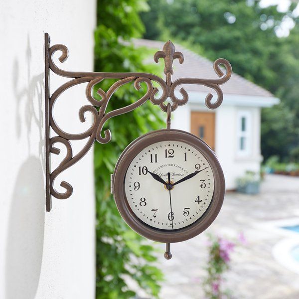 Clock - York Station Clock & Thermometer - 6in