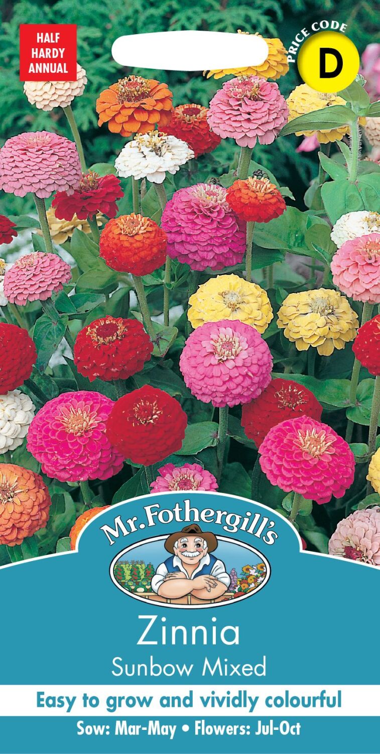 Zinnia Sunbow Mixed