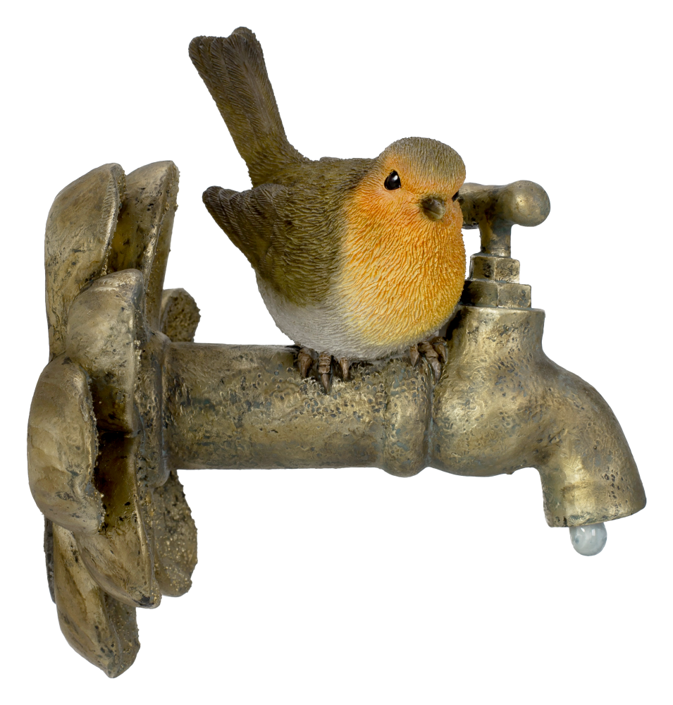 Wall Hang Robin on Garden Tap