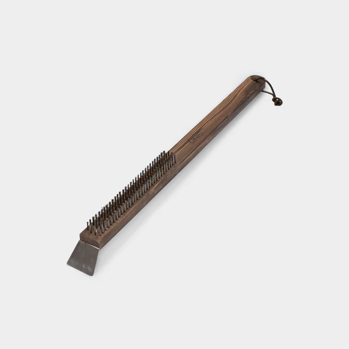 Pizza Stone Wire Brush with Scraper