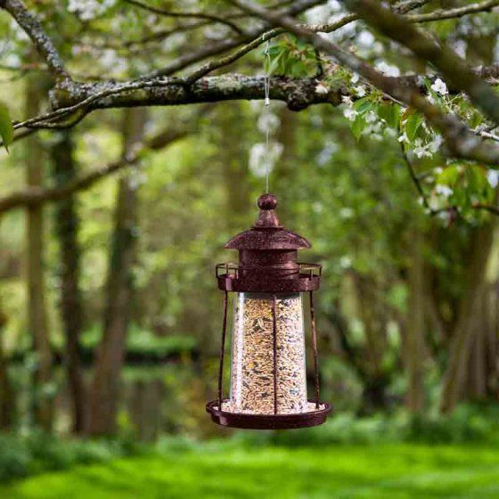 Seed Feeder - Light House - Copper