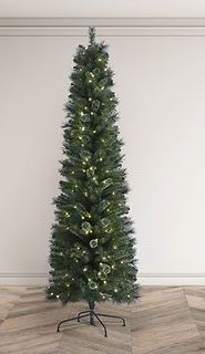 Artificial Christmas Tree - Pine Brampton- Slim - 6.5ft - Prelit