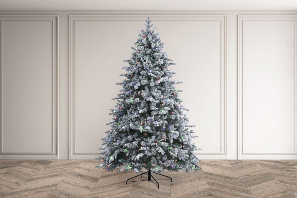 Frosted Winterfold - 7.5ft - Artificial christmas tree - Prelit