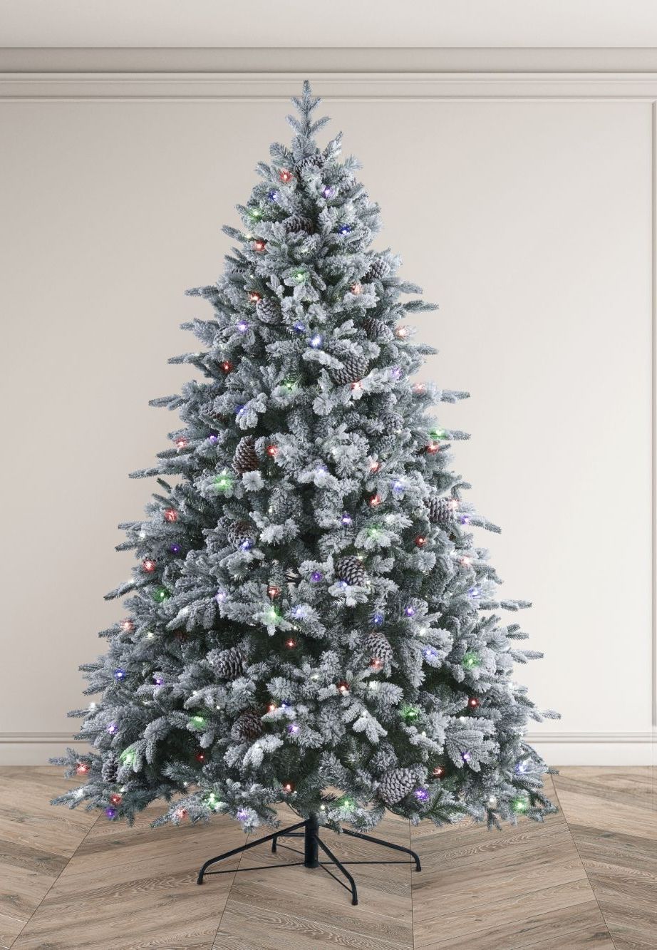 Frosted Winterfold - 7.5ft - Artificial christmas tree - Prelit