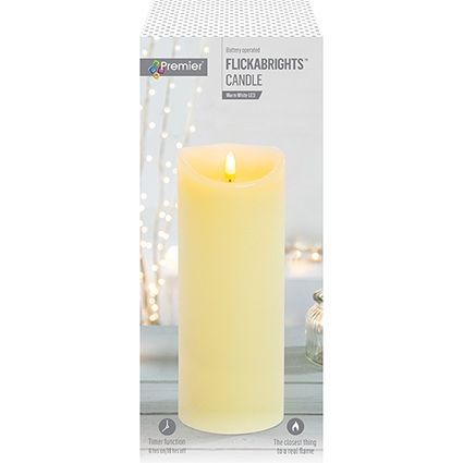 Candle Flickering - Battery Operated - 23cm