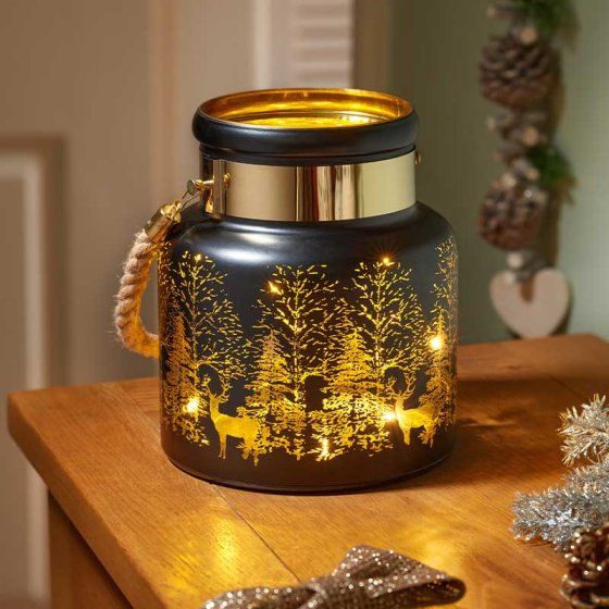 Christmas Lantern - Wonderland - Onyx