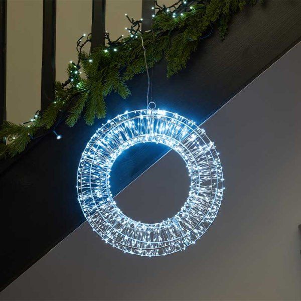 Christmas Wreath Galaxy  - Cool White 50cm - 1440 LED