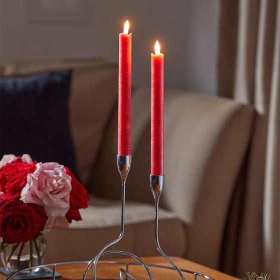 Flameless Table Candles 2-PK - Red