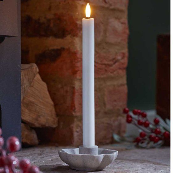 Flameless Table Candles 2-PK - White