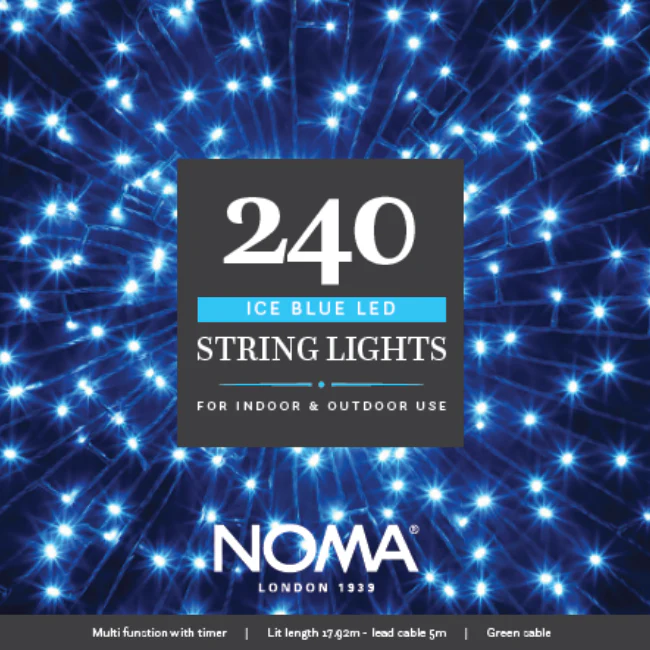 Christmas String Lights - Ice Blue - 240L