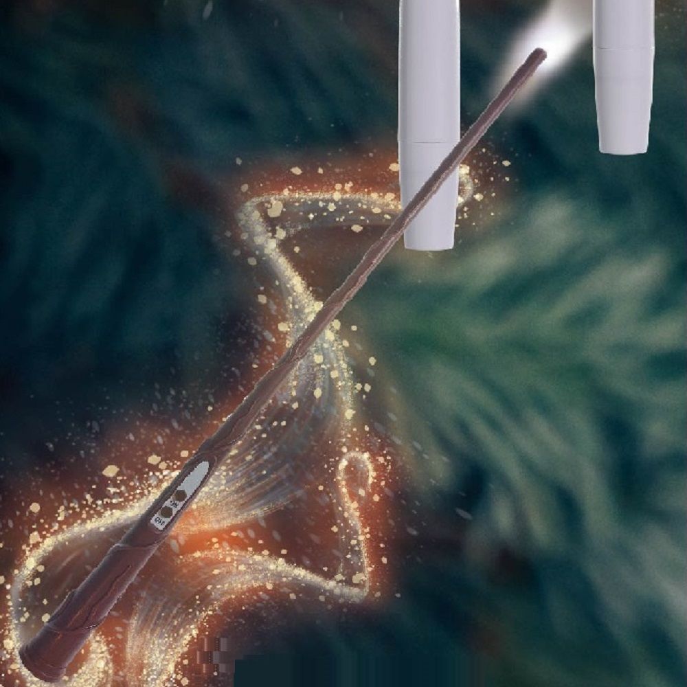 Magic Christmas Candles - Magic Wand as Remote Control - Set of 10