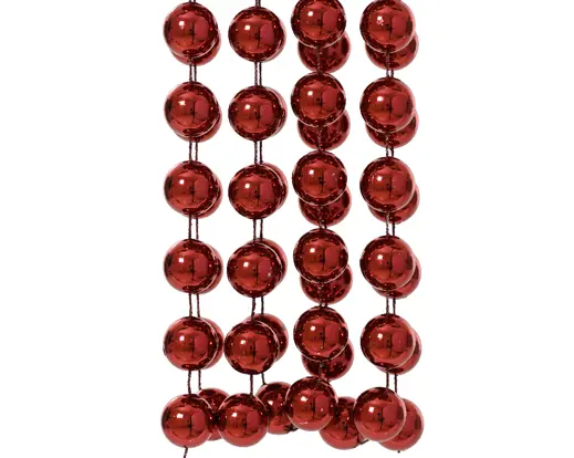 Christmas Bead Garland XL - Oxblood