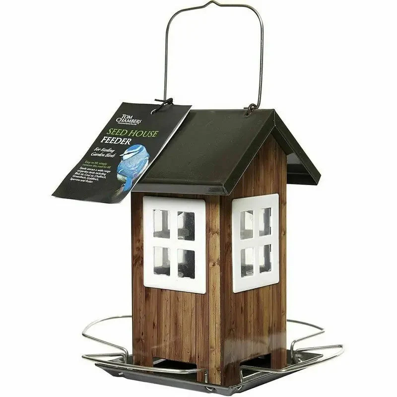 Bird Feeder - House - Brown