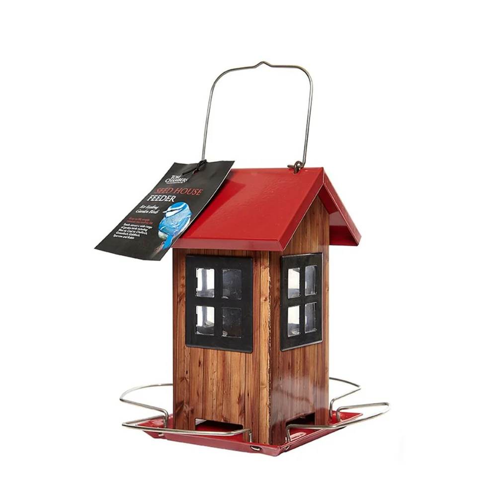 Bird Feeder - House - Red
