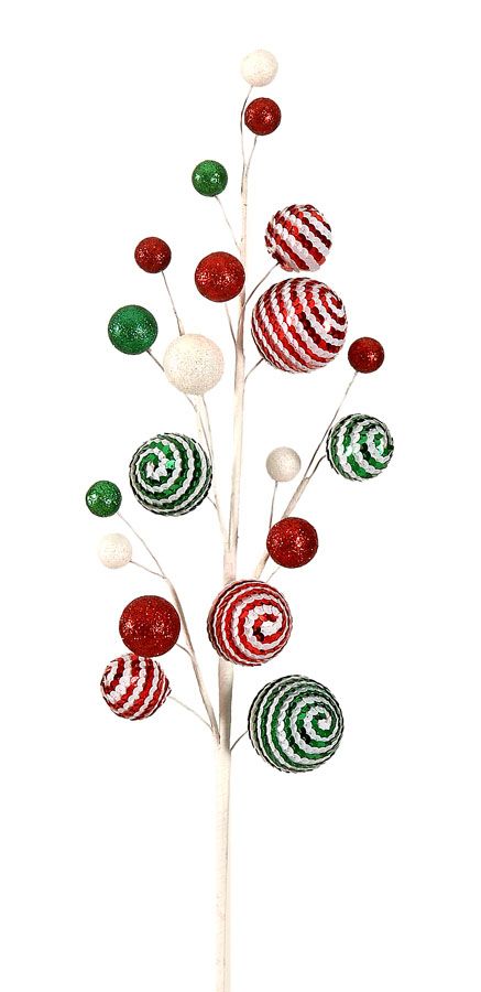 Christmas Branch - Festive - Foam Baubles