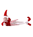 Christmas Elf -Red Stripes - Boy - Lying