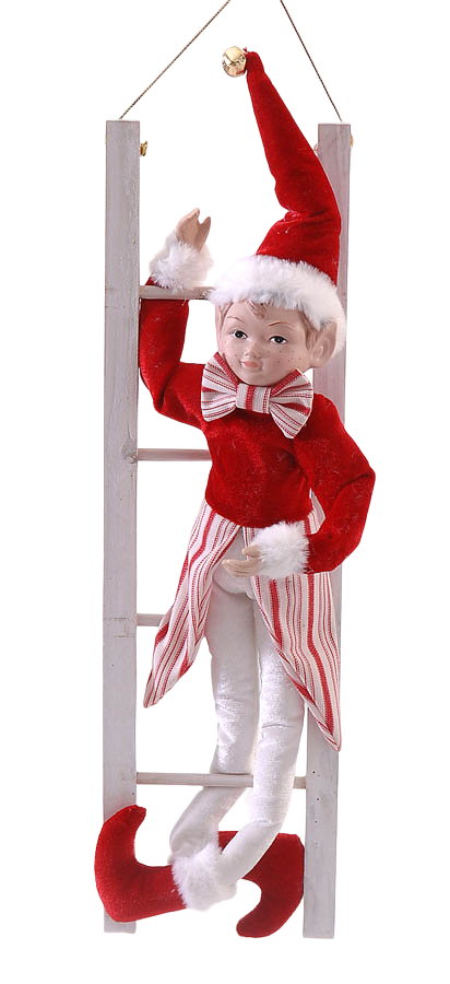 Christmas Elf -Red Stripes - Girl - Standing