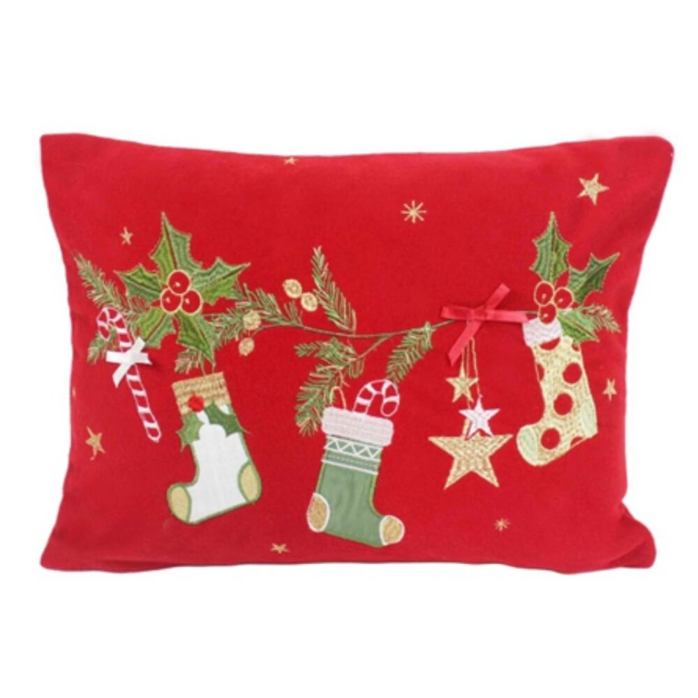 Christmas Cushion - Kissing Bough