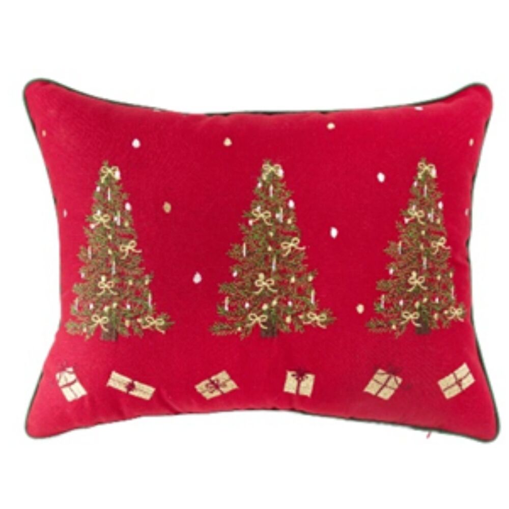 Christmas Cushion - Little Tree - Red