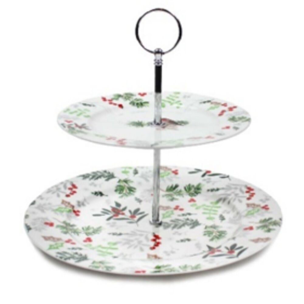 Two Tier Cake Sand - Winter Hedgerow