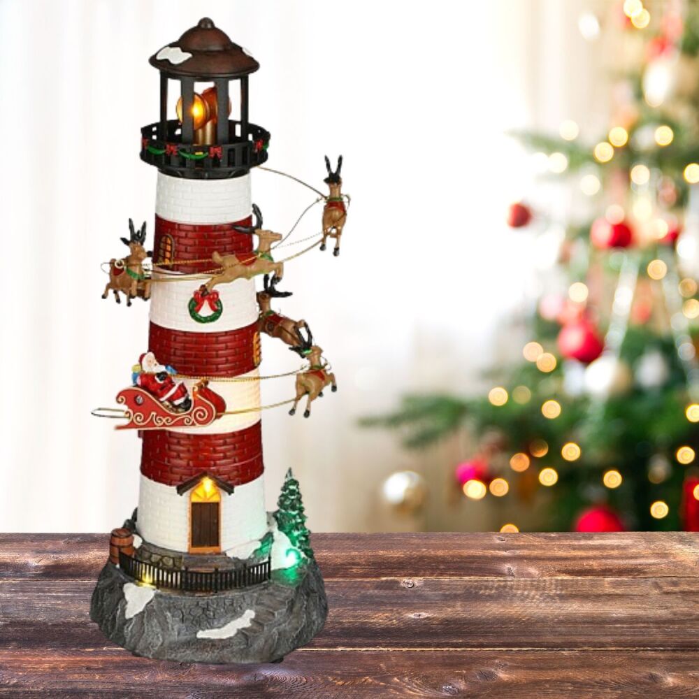Christmas Lighthouse - Battery Operated