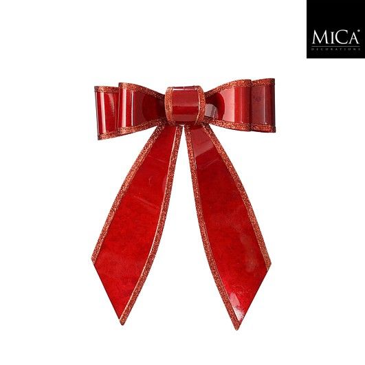 Bow Hanging - Red - Metal