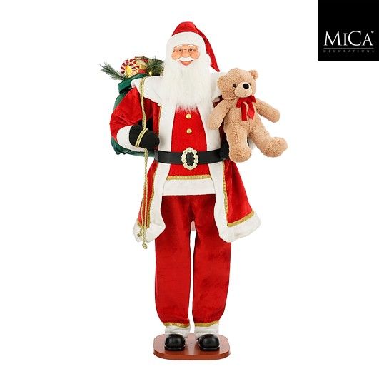 Santa Figure - Red - LED and Music