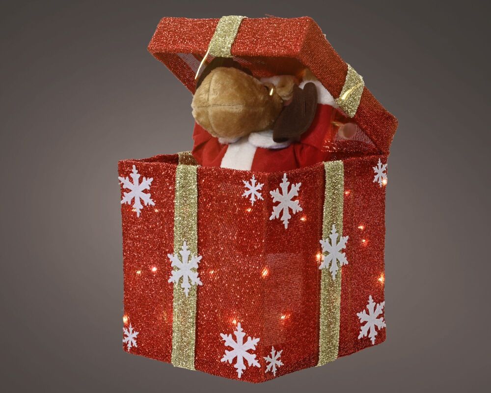 Christmas Present - Deer Popping Out