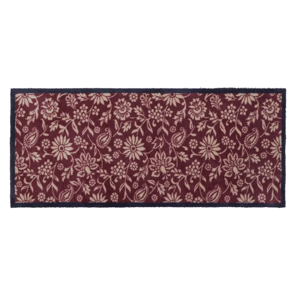 Hug Rug Paisley Floral Burgundy Runner 65x150