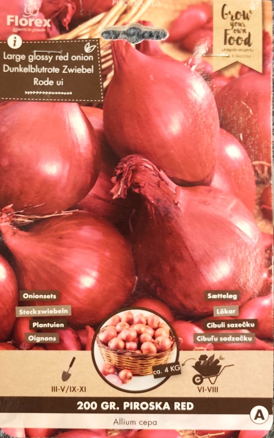 Onion Set - Red Piroschka - 200g