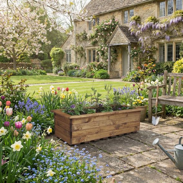 Charles Taylor Wooden Trough - Extra Large