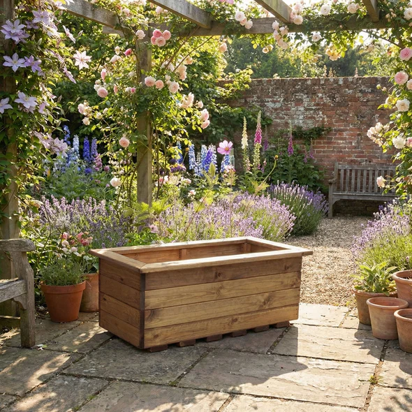 Charles Taylor Wooden Trough -Large