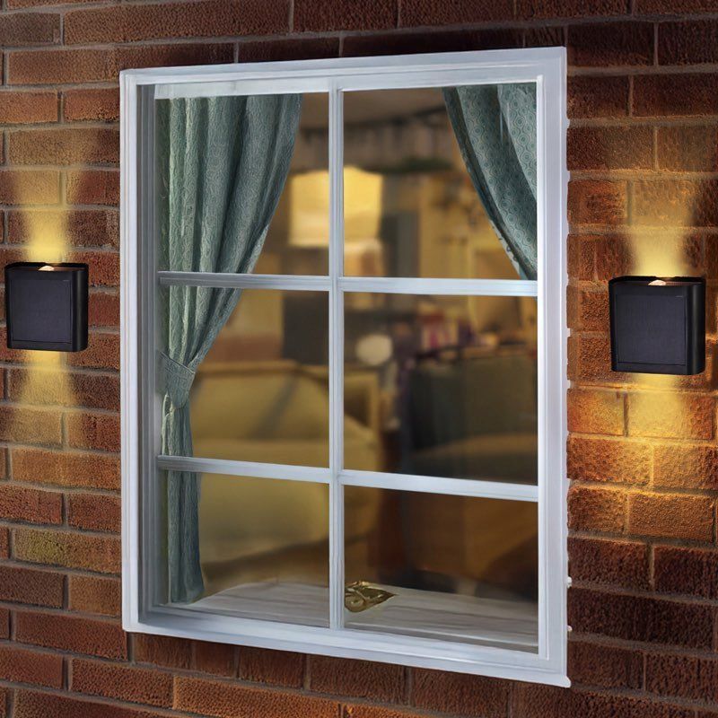 2-Way Wall Fence & Post Light 2-PK 10L